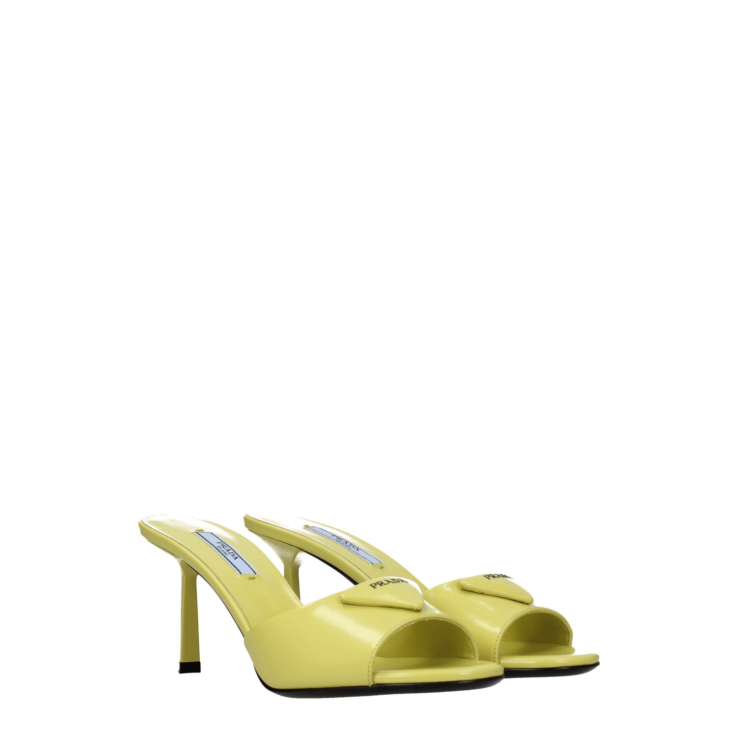 Prada Sandali Donna Pelle Giallo Cedro