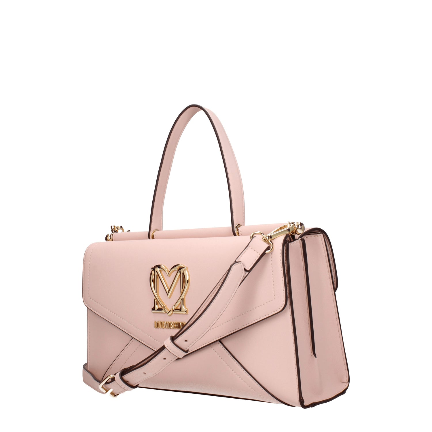 Love Moschino Borse a Mano Donna Poliuretano Rosa Rosa Cipria