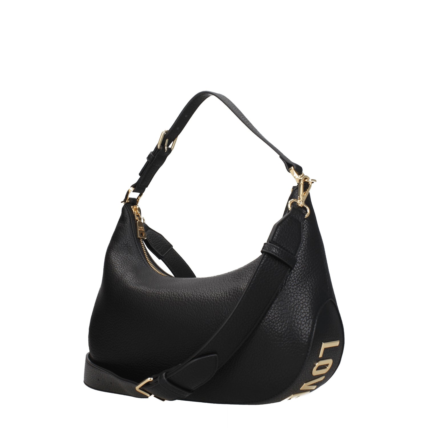 Love Moschino Borse a Spalla eco Donna Poliuretano Nero