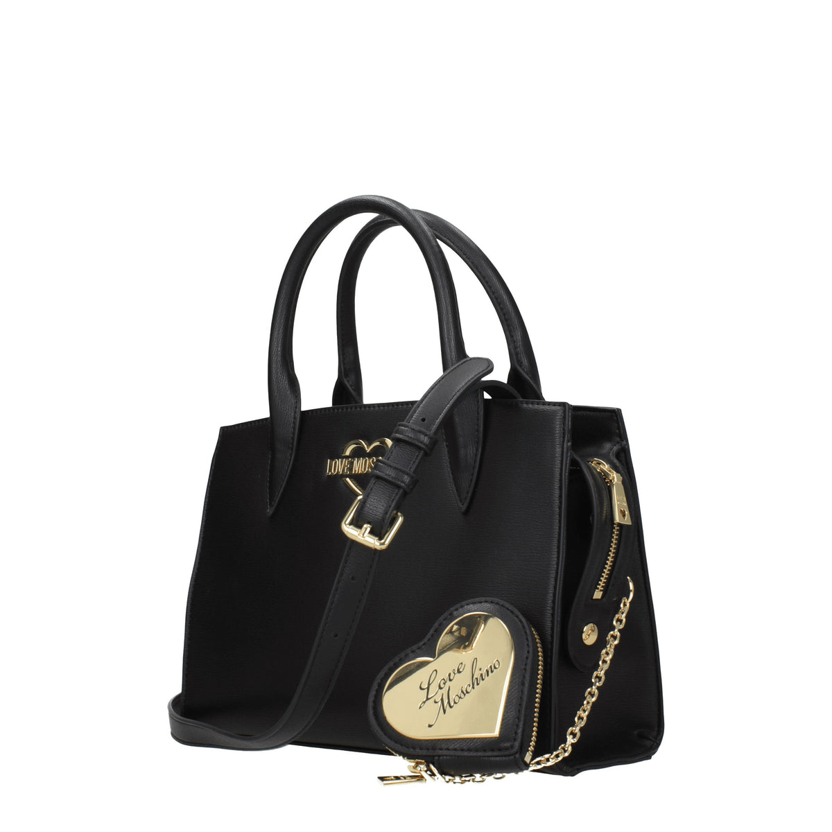 Love Moschino Borse a Mano Donna Poliuretano Nero