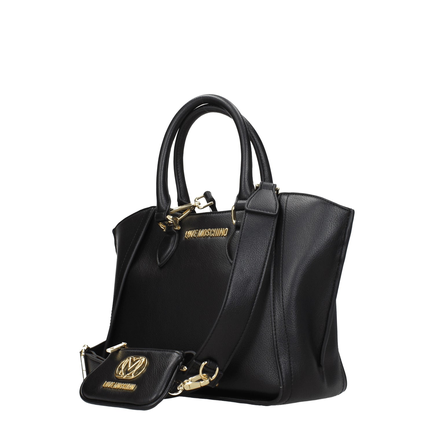 Love Moschino Borse a Mano Donna Poliuretano Nero