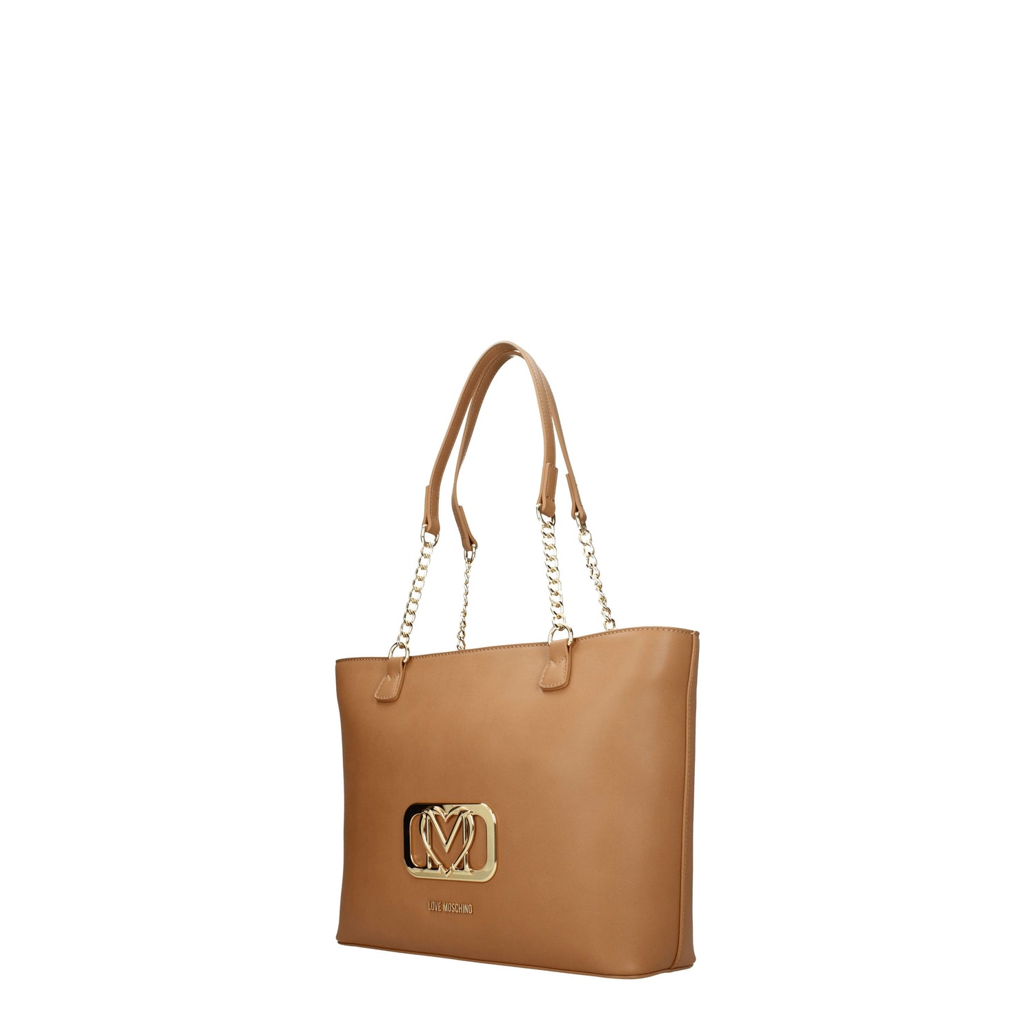 Love Moschino Borse a Spalla Donna Poliuretano Marrone Camel