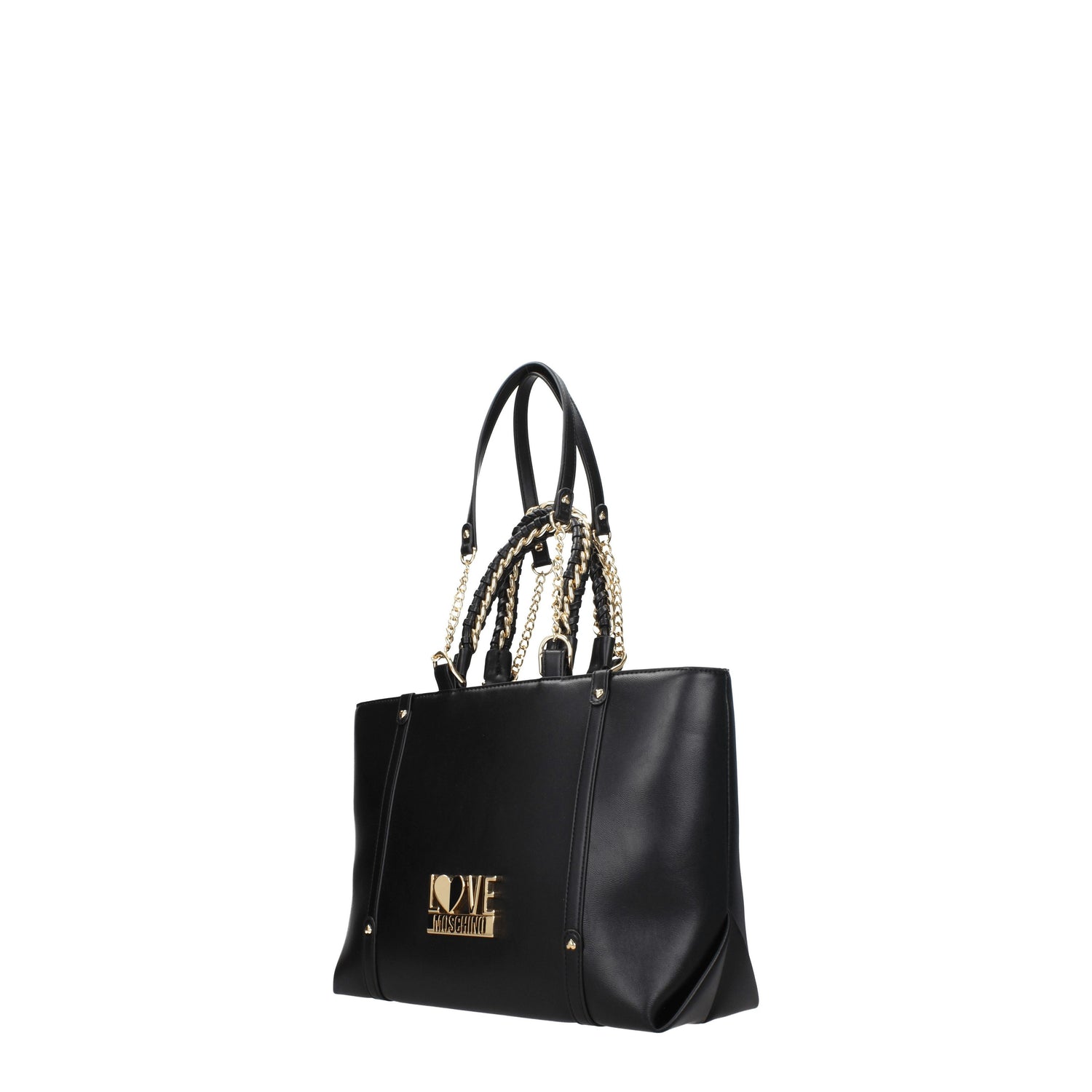 Love Moschino Borse a Mano Donna Poliuretano Nero