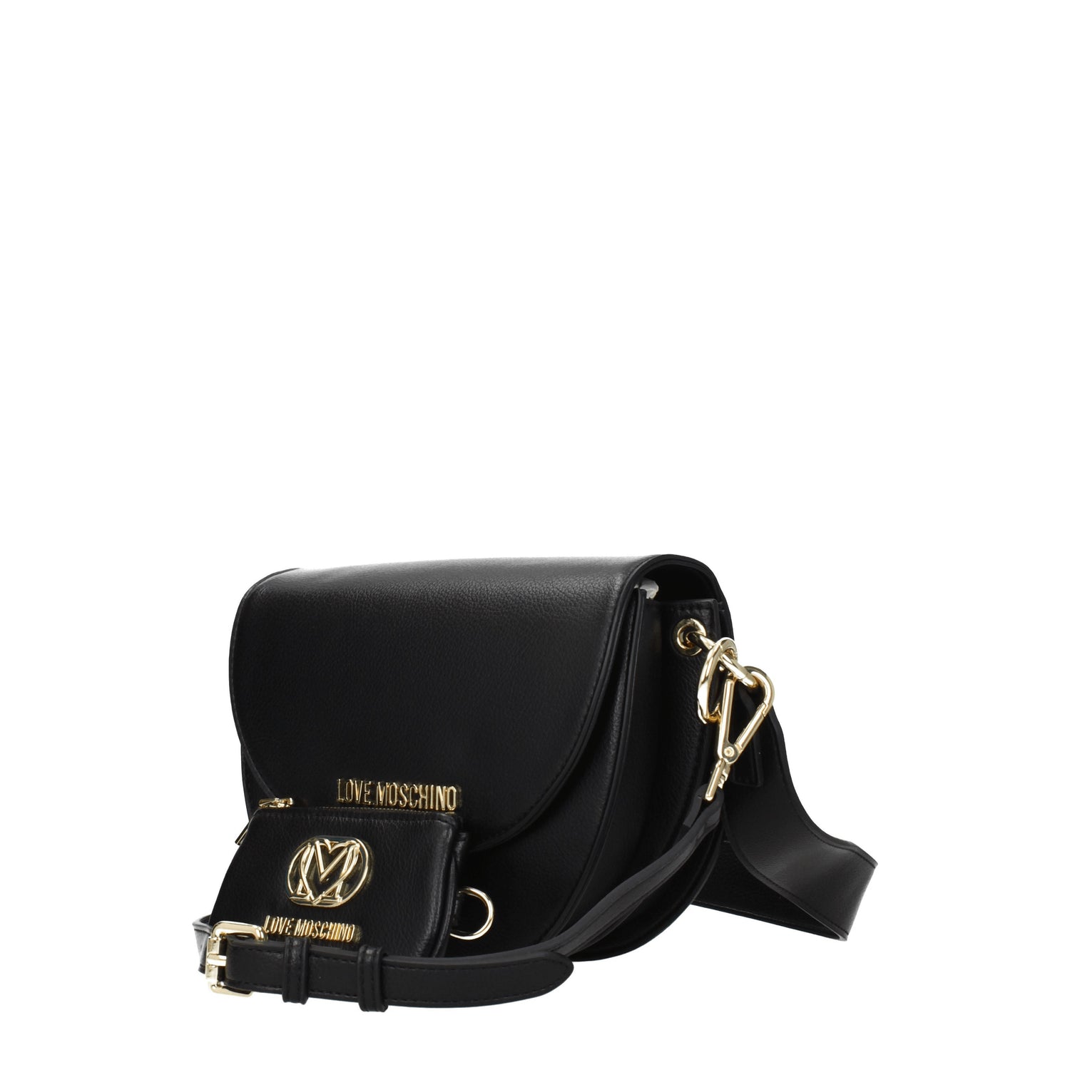 Love Moschino Borse a Spalla Donna Poliuretano Nero