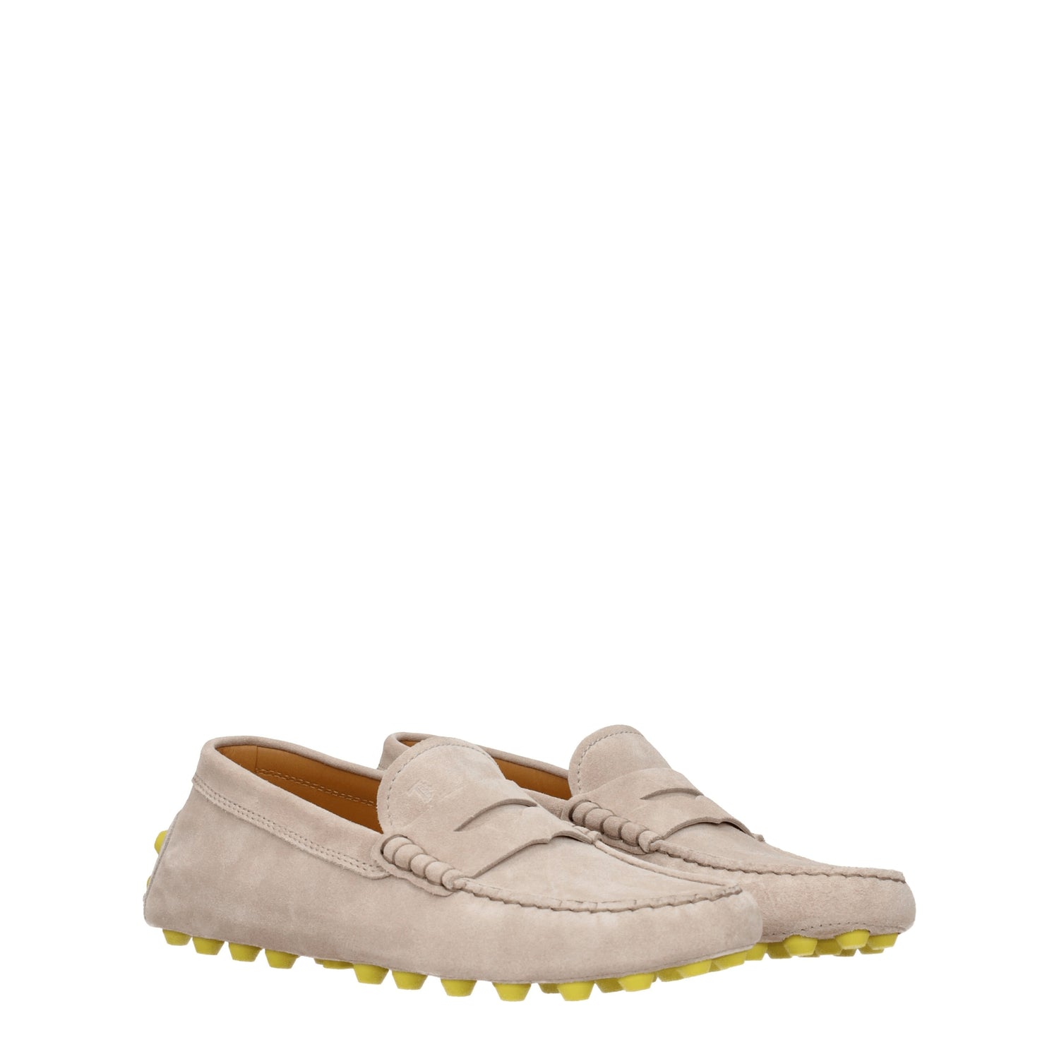 Tod's Mocassini Donna Camoscio Beige