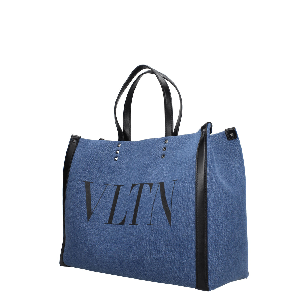 Valentino Garavani Borse a Mano vltn Donna Tessuto Blu Denim