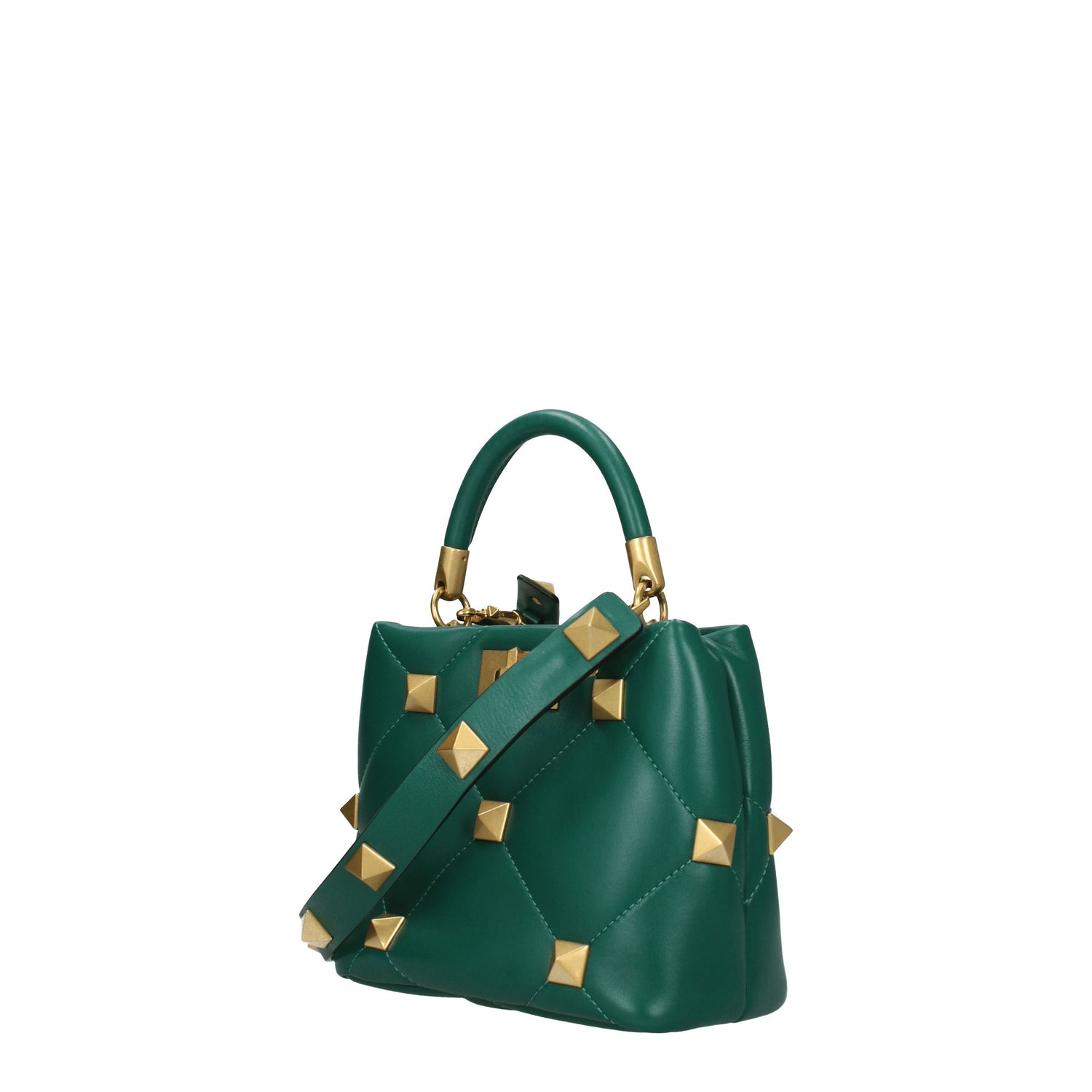 Valentino Garavani Borse a Mano roman stud Donna Pelle Verde Smeraldo