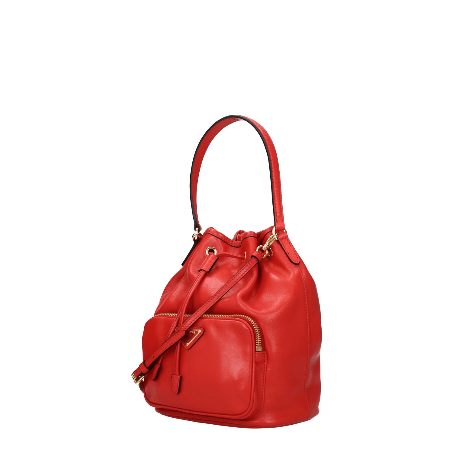 Prada Borse a Mano Donna Pelle Rosso Pomodoro