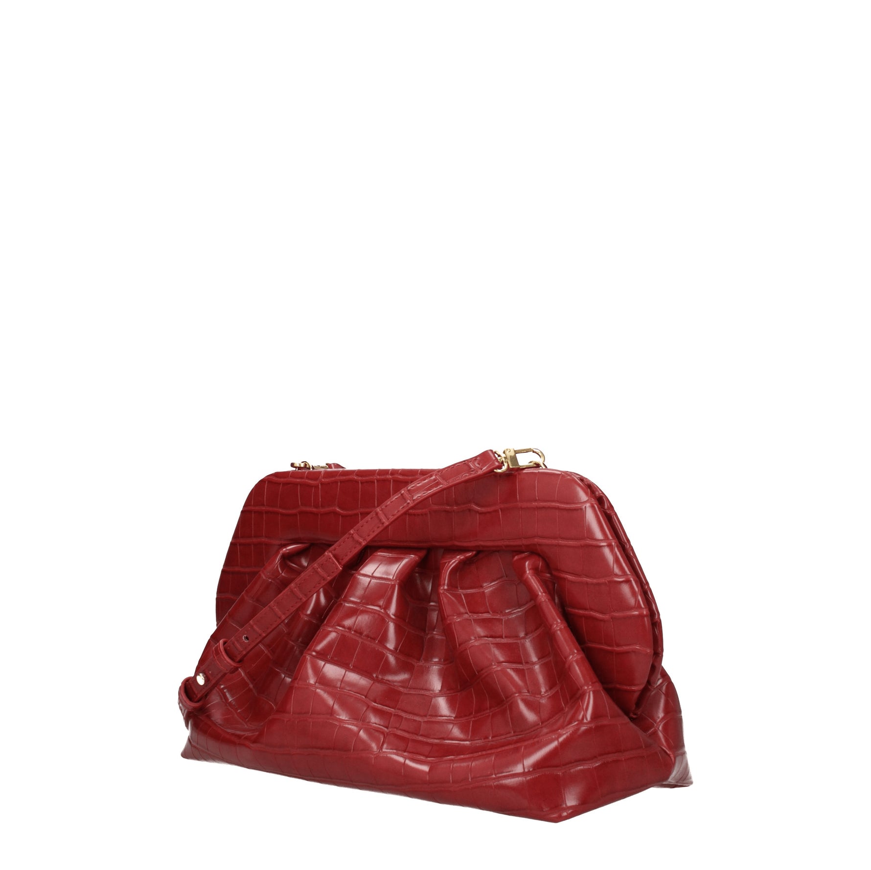 Themoirè Pochette Donna Pelle Rosso