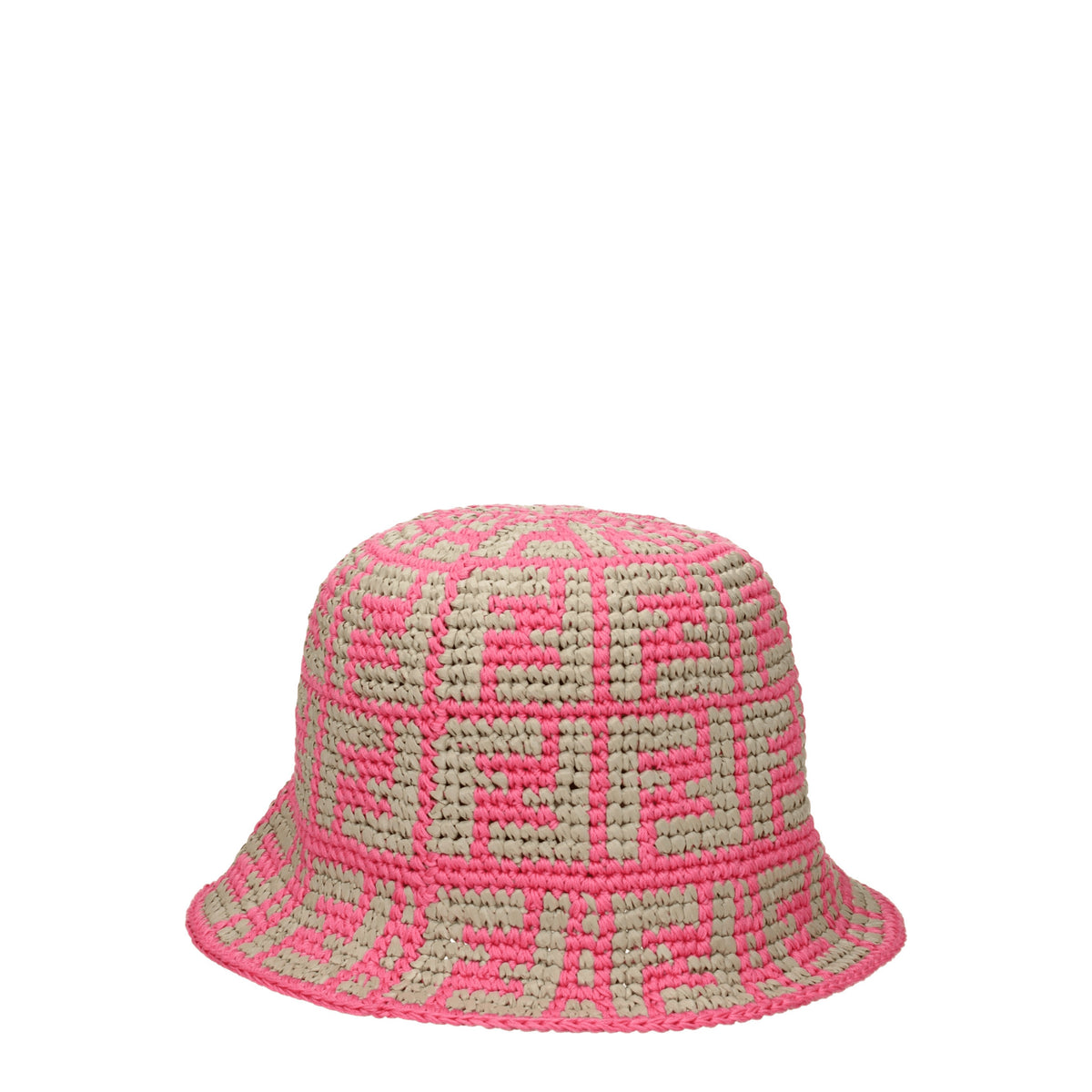 Fendi Cappelli Donna Cotone Rosa