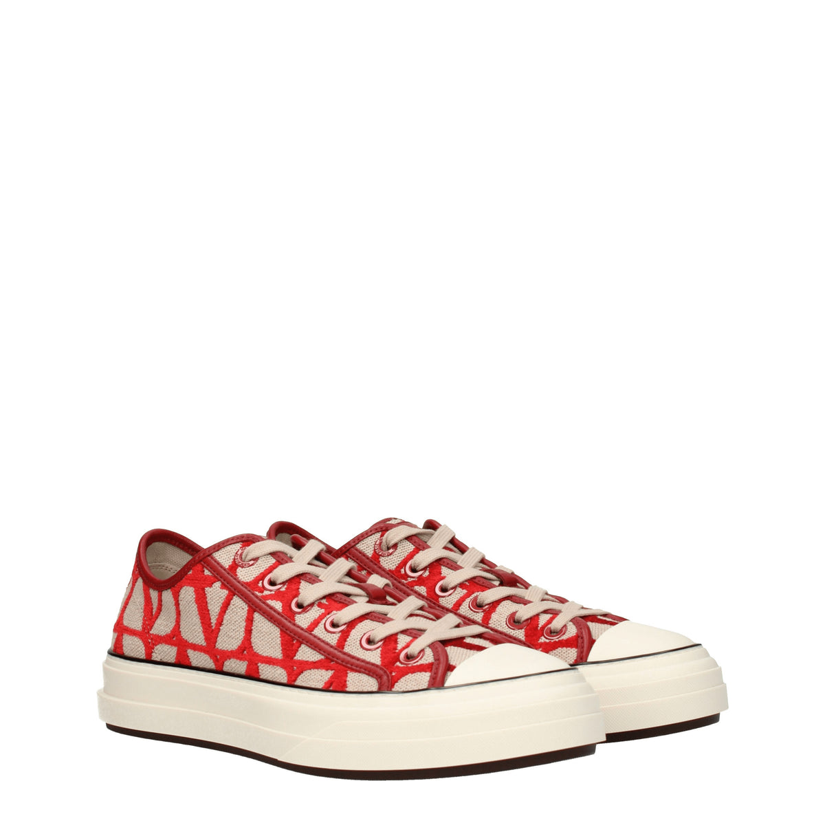 Valentino Garavani Sneakers Donna Tessuto Rosso