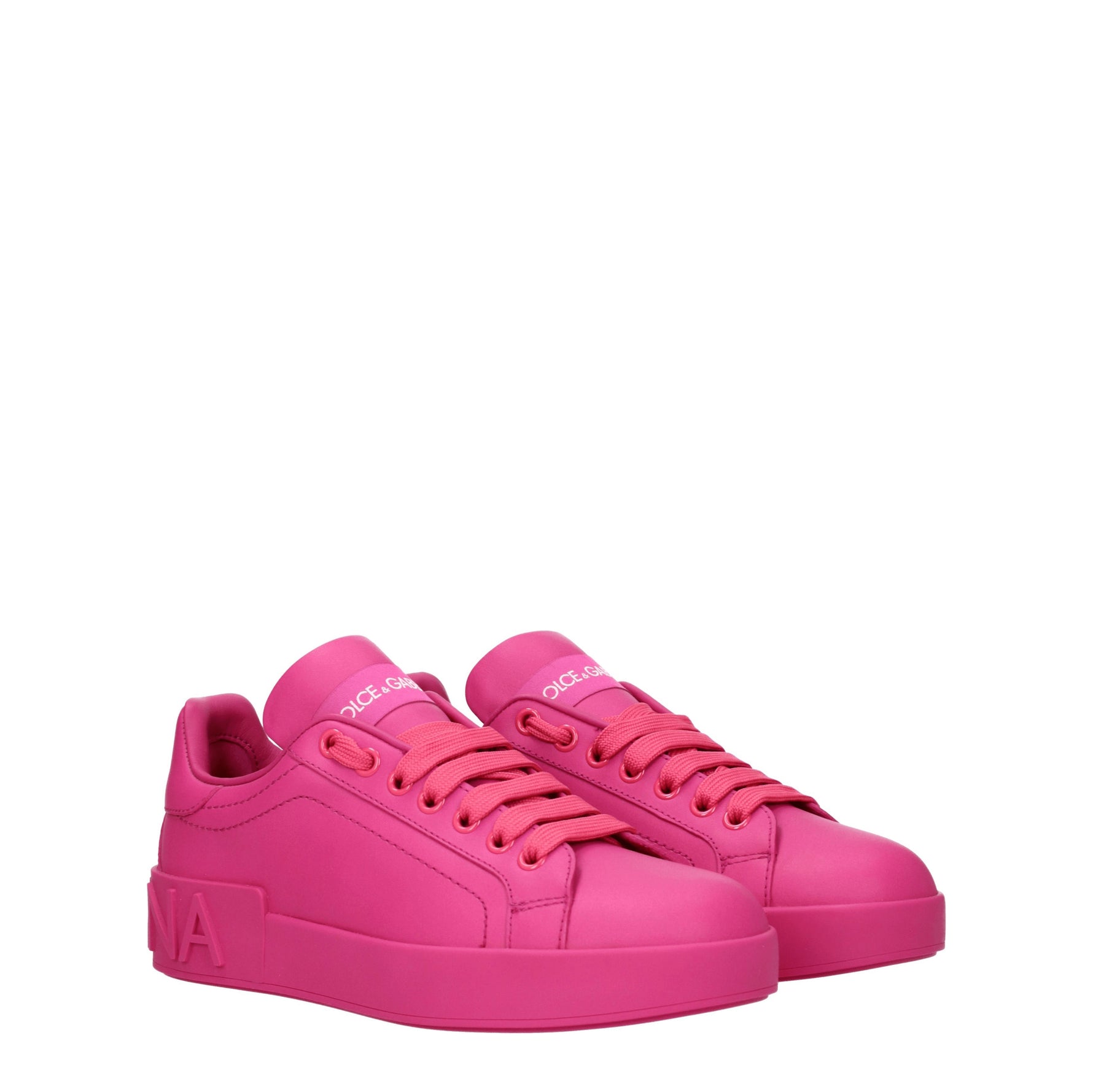 Dolce&Gabbana Sneakers Donna Pelle Fuxia