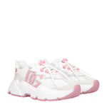 Dolce&Gabbana Sneakers Donna Tessuto Bianco Rosa