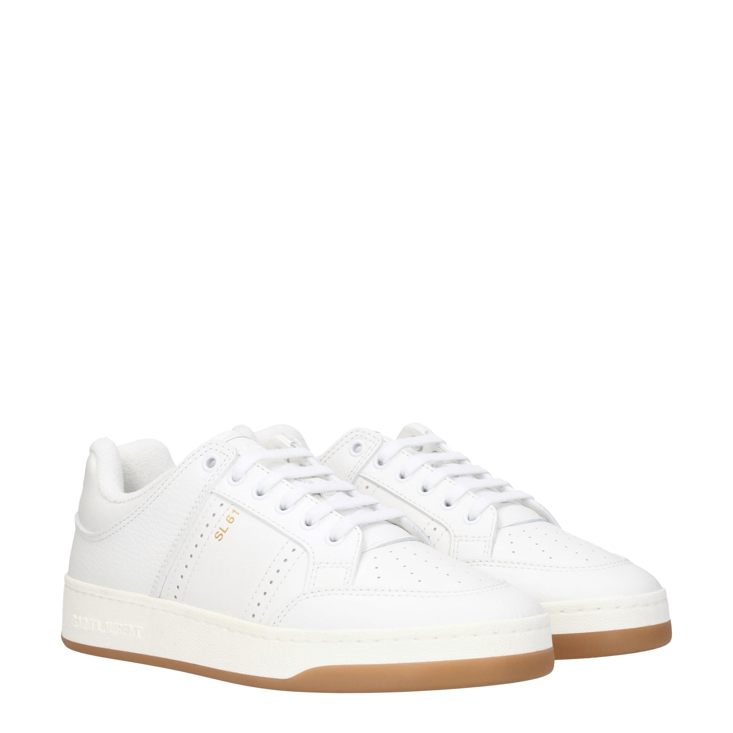 Saint Laurent Sneakers Uomo Pelle Bianco