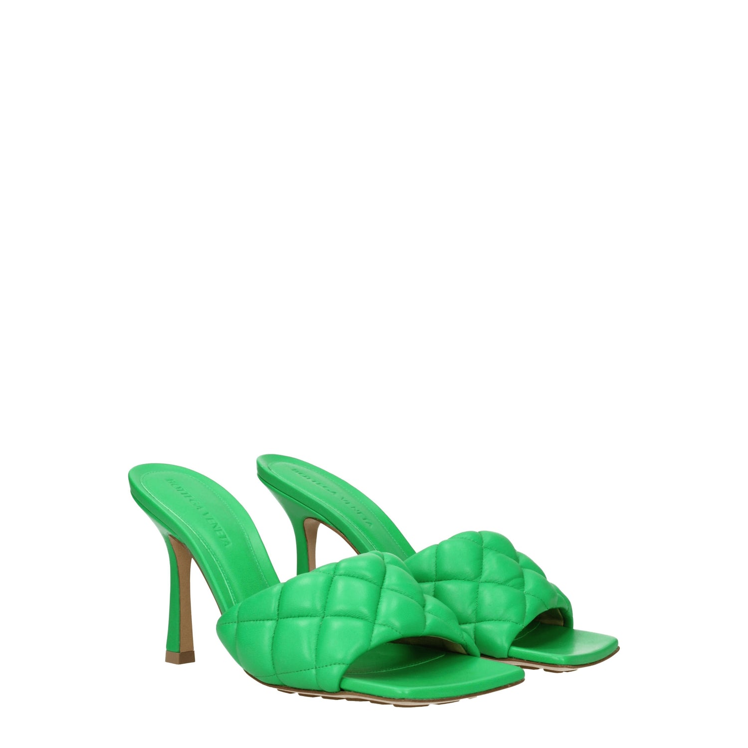 Bottega Veneta Sandali Donna Pelle Verde Parrocchetto