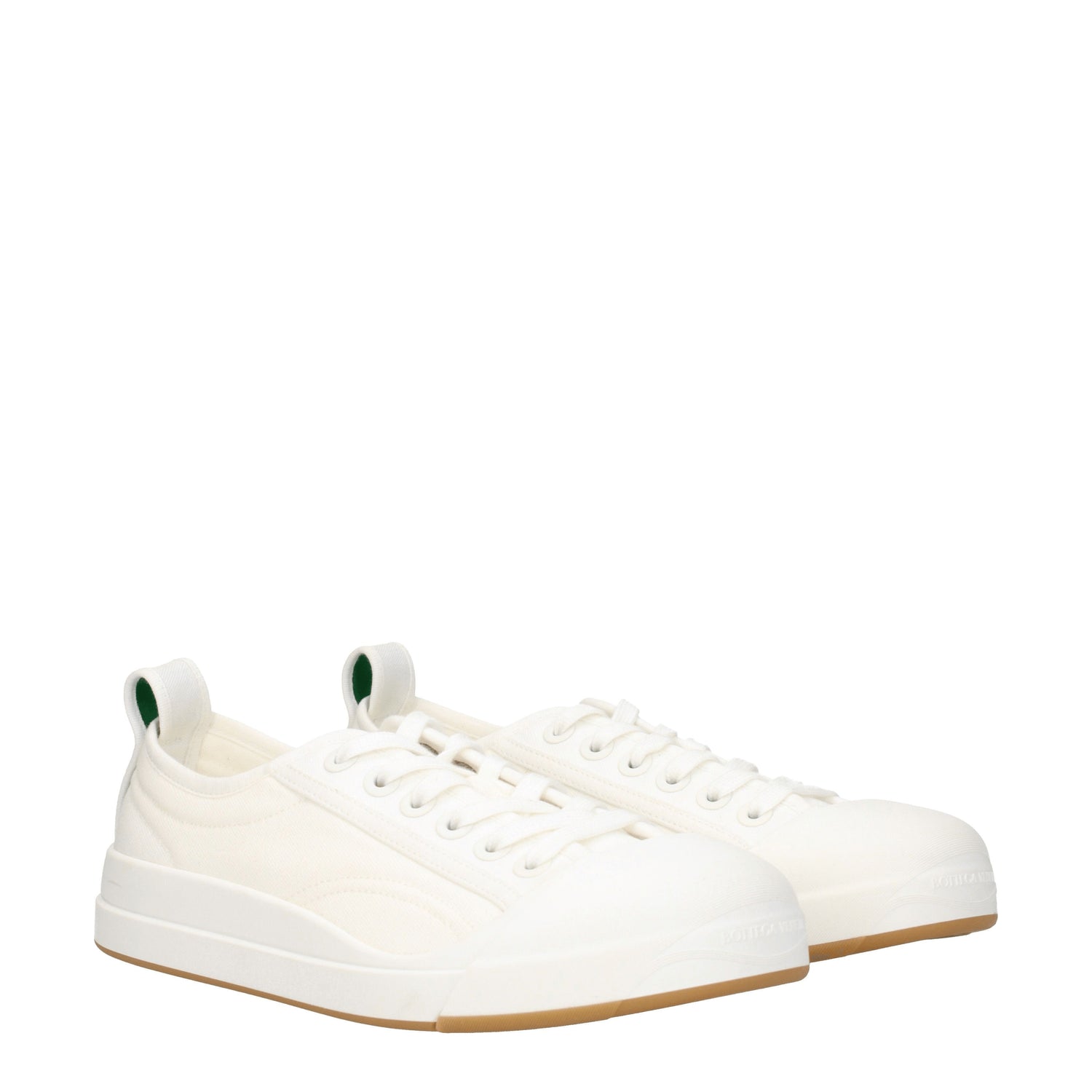 Bottega Veneta Sneakers vulcan Donna Tessuto Bianco Bianco Ottico