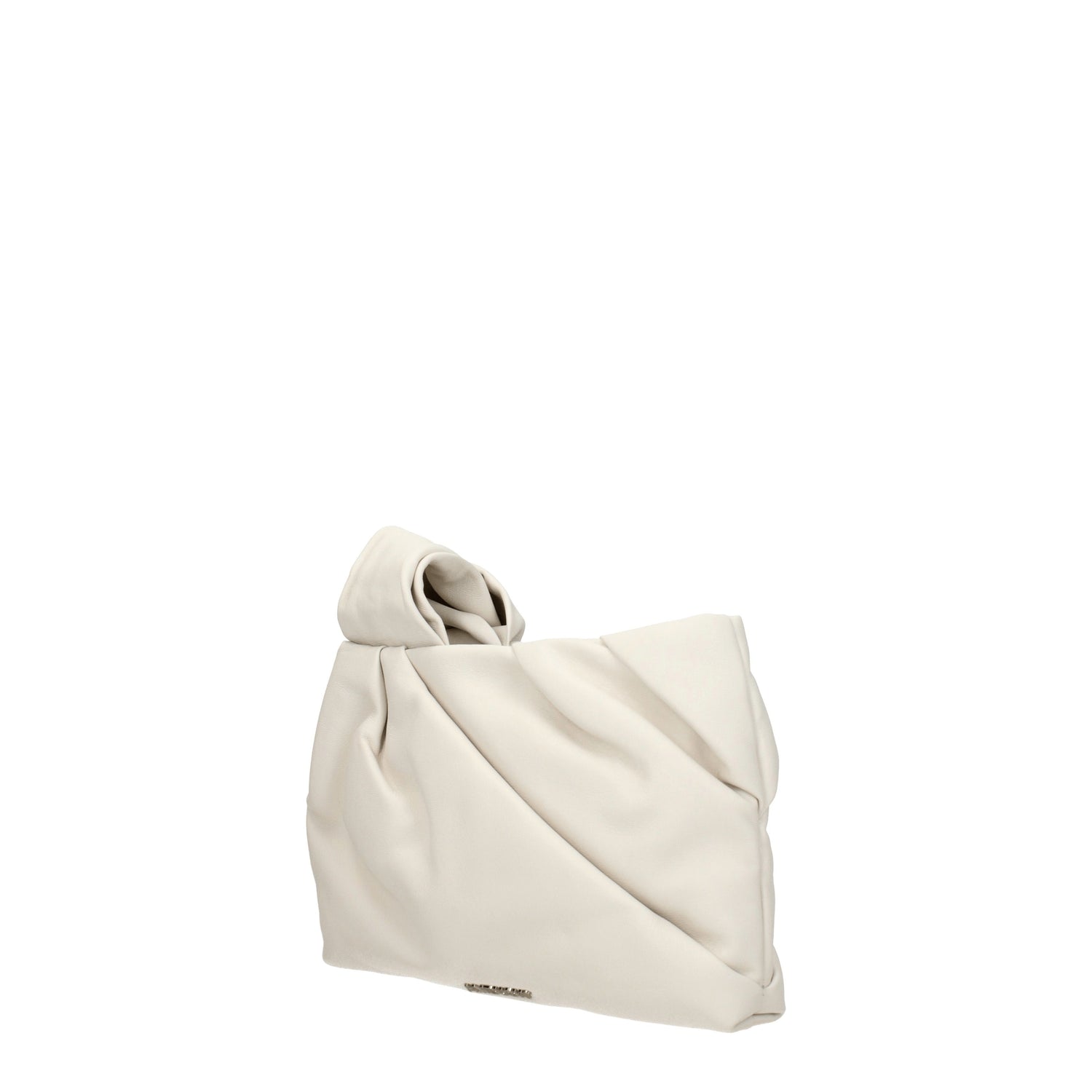 Ambush Pochette nejiri Donna Pelle Beige Avorio