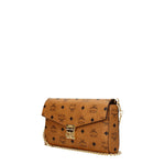 MCM Pochette Donna Pelle Marrone Cognac