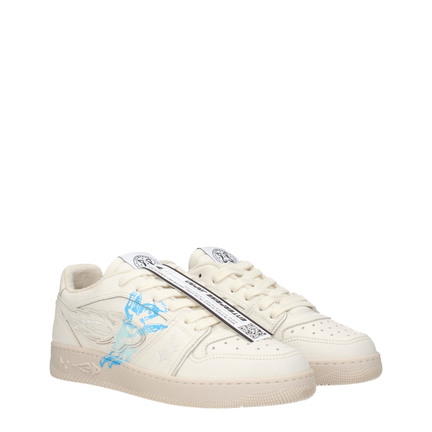 Enterprise Japan Sneakers Uomo Pelle Beige Latte