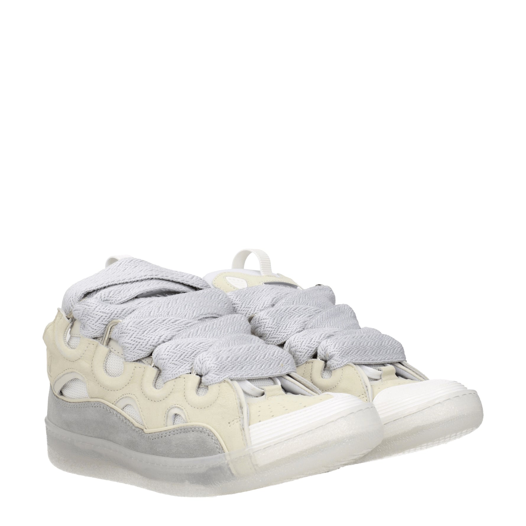 Lanvin Sneakers curb Uomo Camoscio Beige