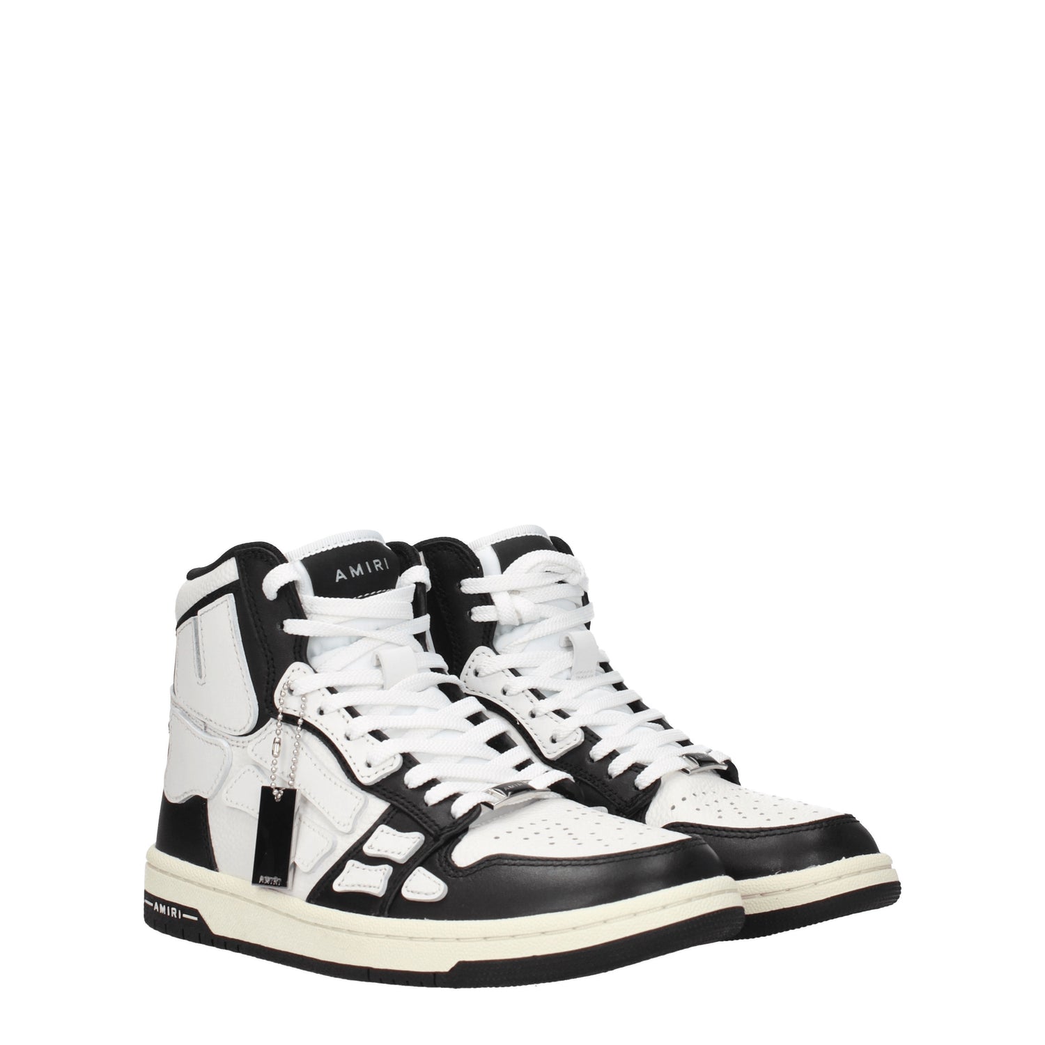 Amiri Sneakers Donna Pelle Nero Bianco