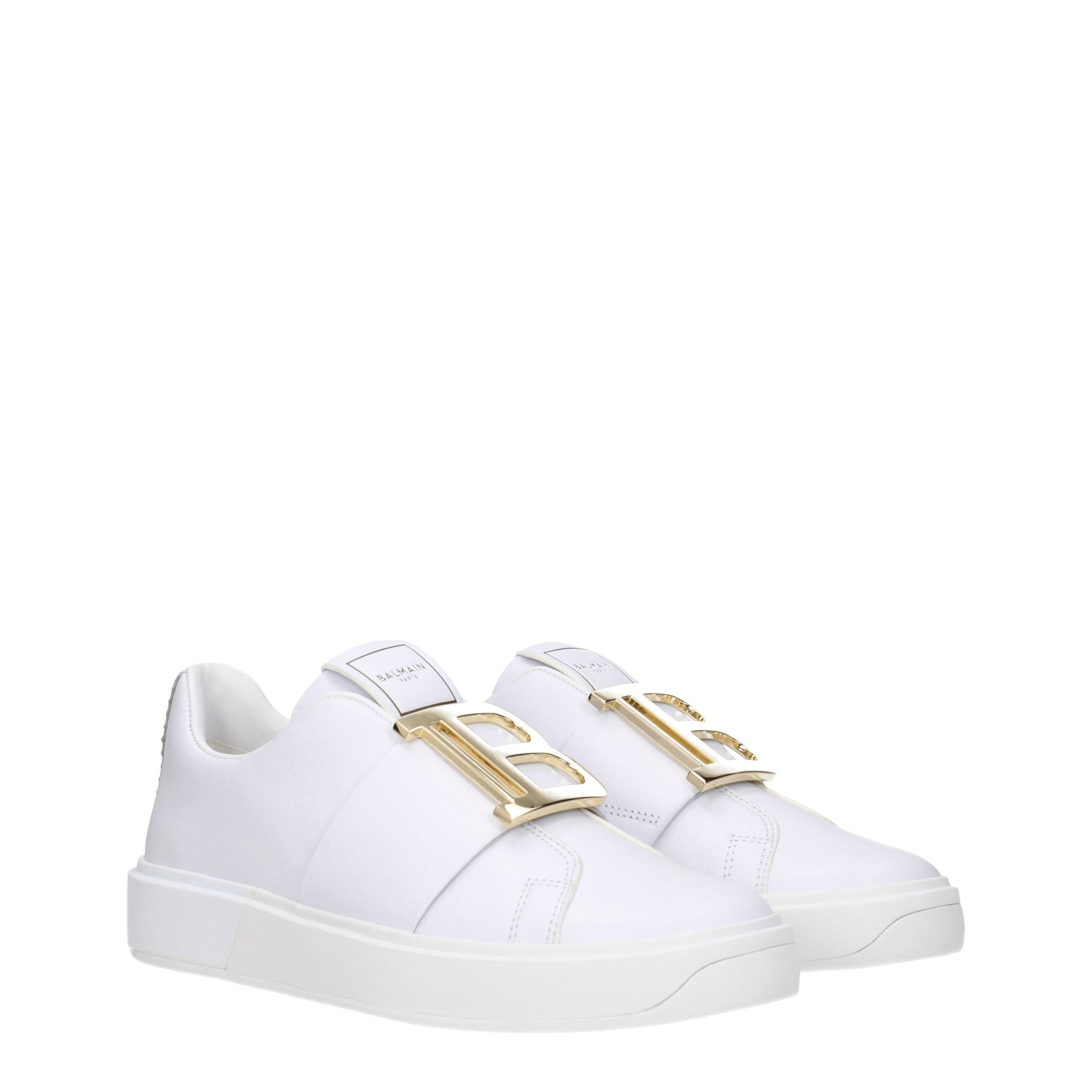 Balmain Sneakers Donna Pelle Bianco