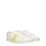 Celine Sneakers Uomo Tessuto Bianco Giallo