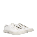 Saint Laurent Sneakers Uomo Tessuto Bianco