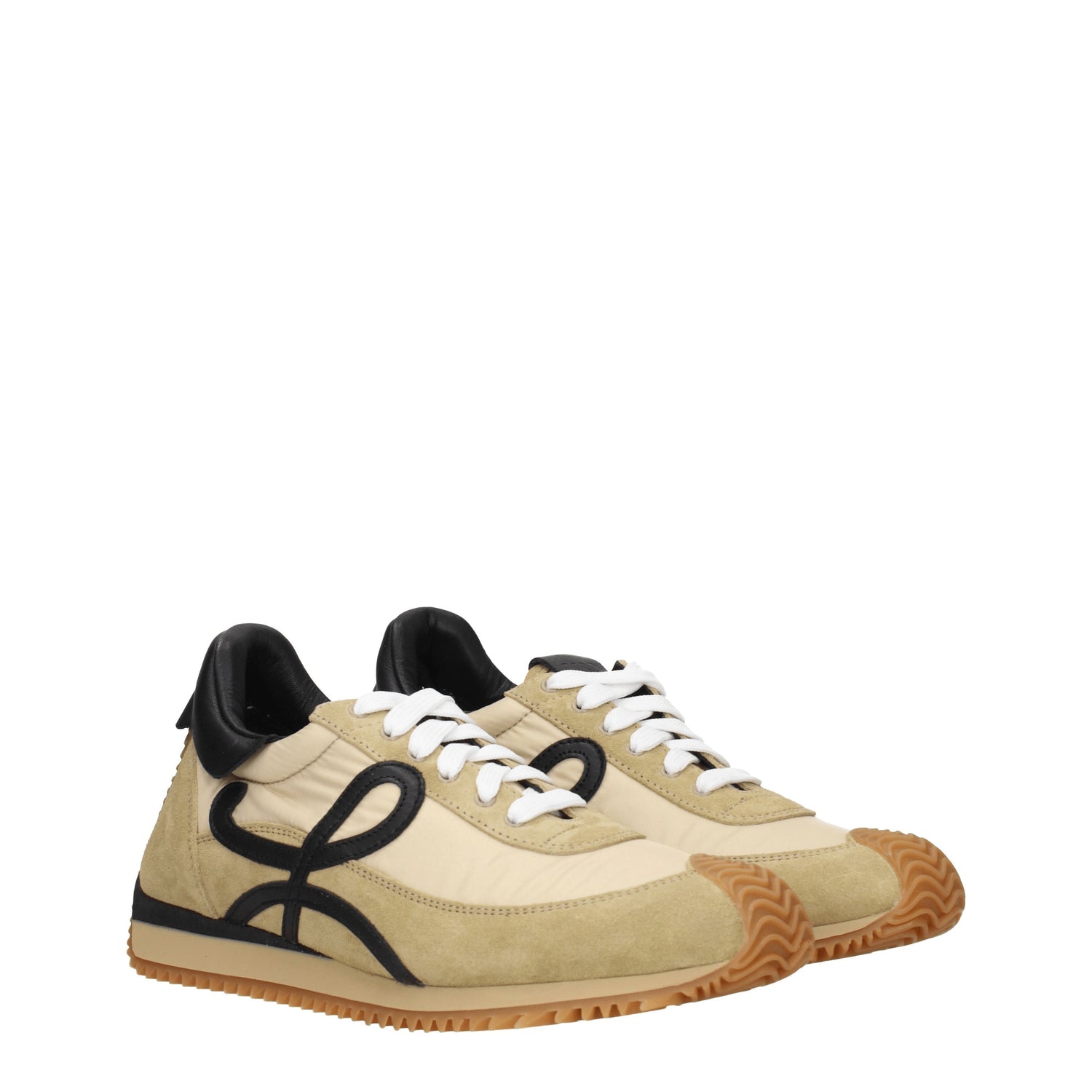 Loewe Sneakers Donna Camoscio Beige Oro