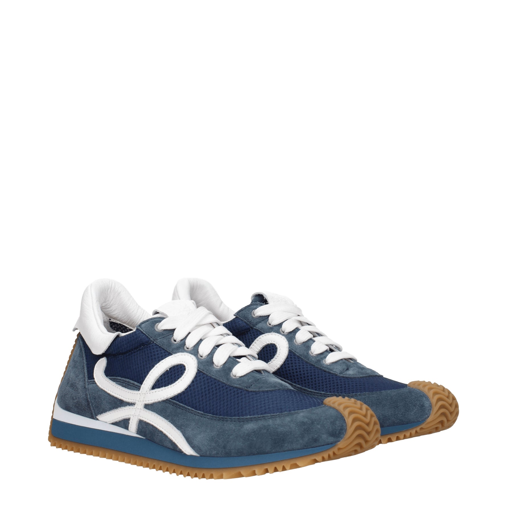 Loewe Sneakers Uomo Camoscio Blu Blu Aviazione