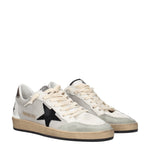 Golden Goose Sneakers ball star Uomo Tessuto Beige Grigio Scuro