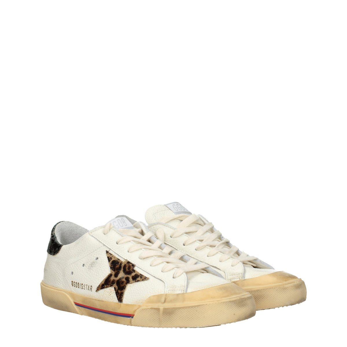 Golden Goose Sneakers super star Uomo Pelle Beige Crema