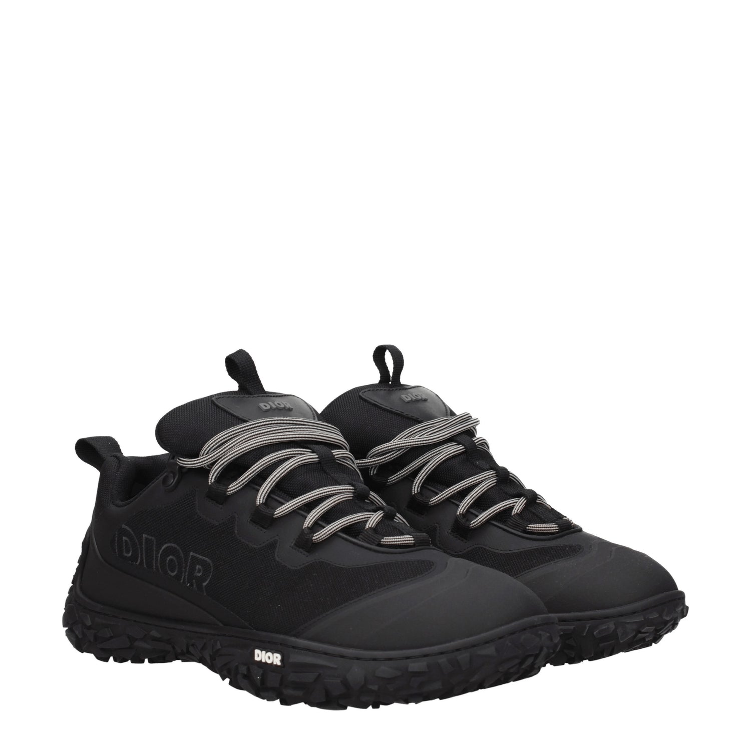 Christian Dior Sneakers Uomo Tessuto Nero Nero