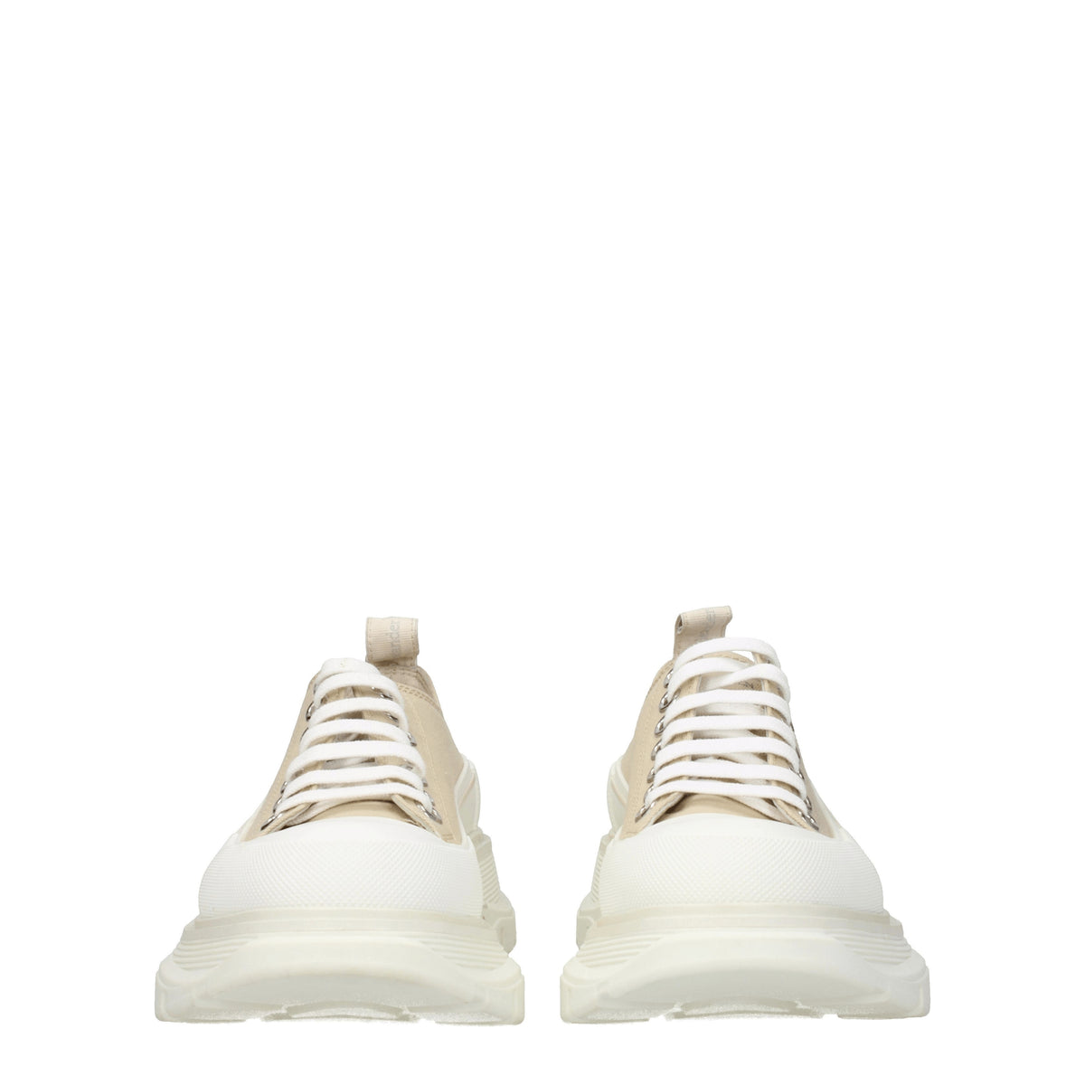 Alexander McQueen Sneakers Donna Tessuto Beige Sabbia