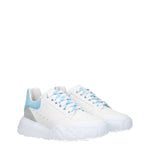 Alexander McQueen Sneakers Donna Pelle Bianco Acqua