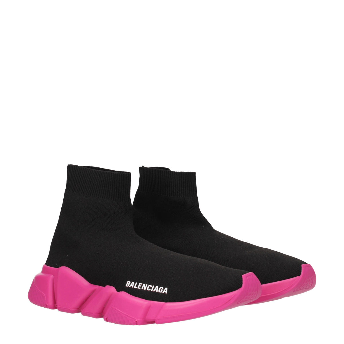 Balenciaga Sneakers Donna Tessuto Nero Fuxia