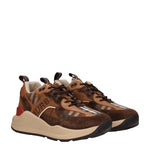 Burberry Sneakers Uomo Camoscio Marrone Betulla