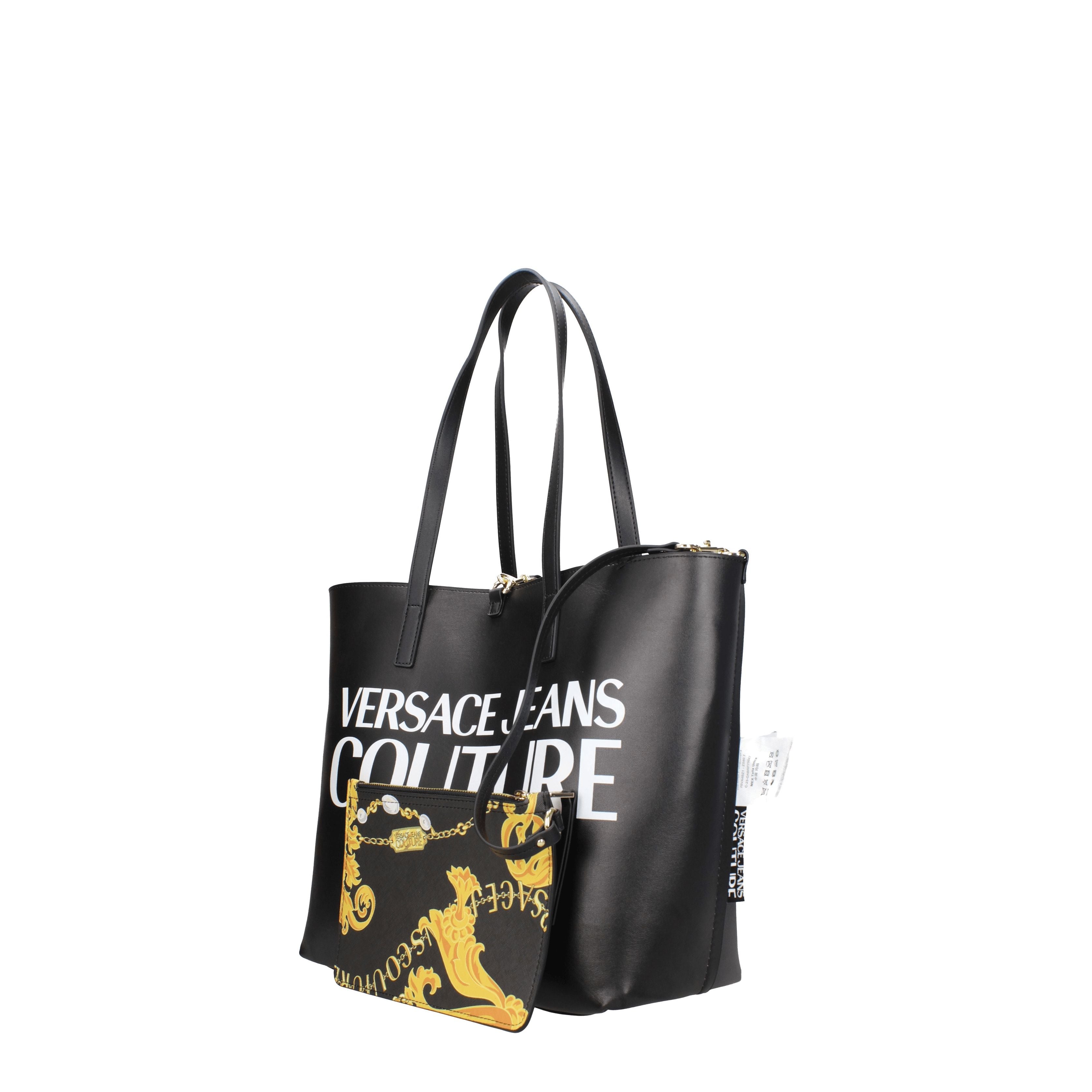 Versace Jeans ショルダーバッグ 女性 ポリウレタン 黒/ゴールド