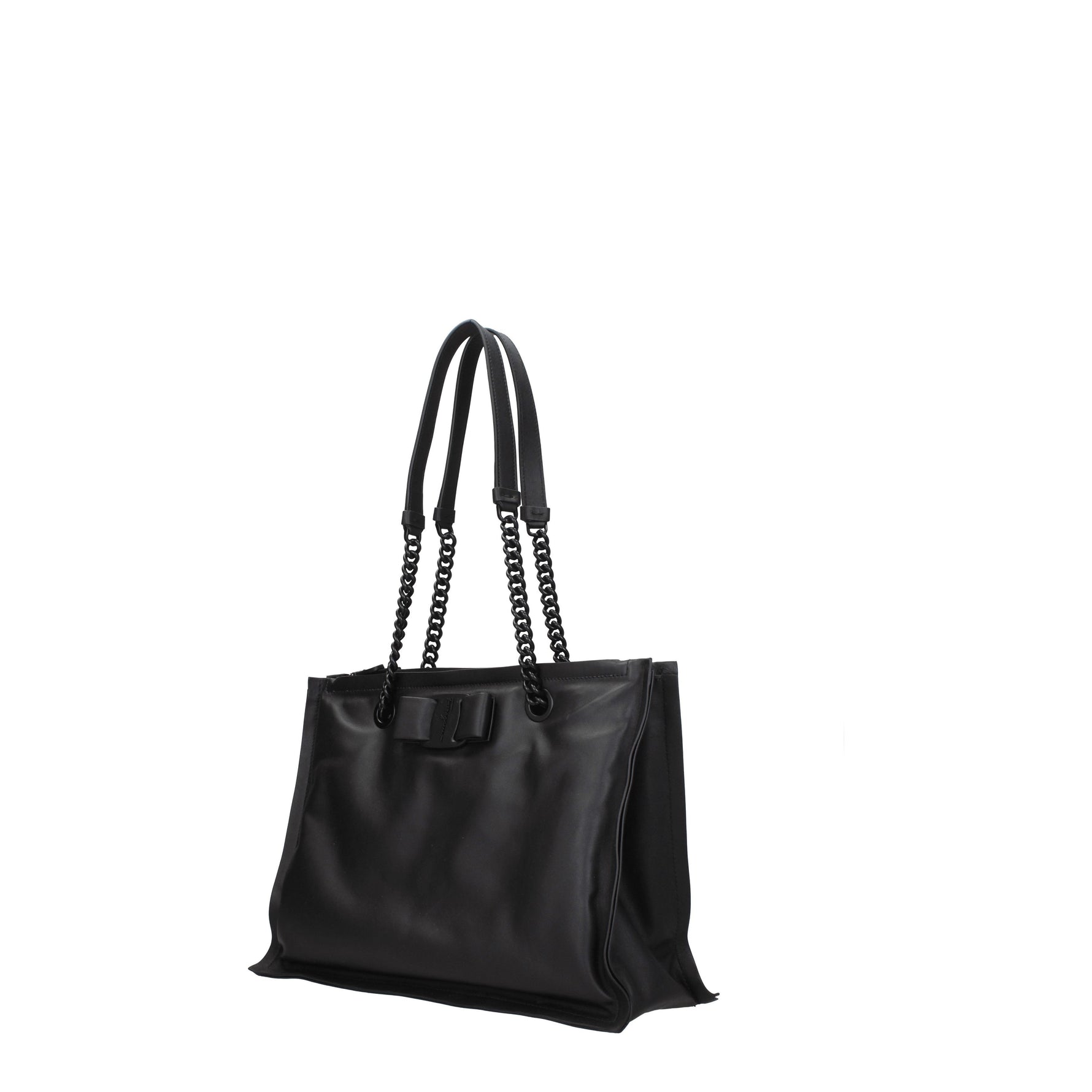 Salvatore Ferragamo Borse a Spalla viva tote Donna Pelle Nero