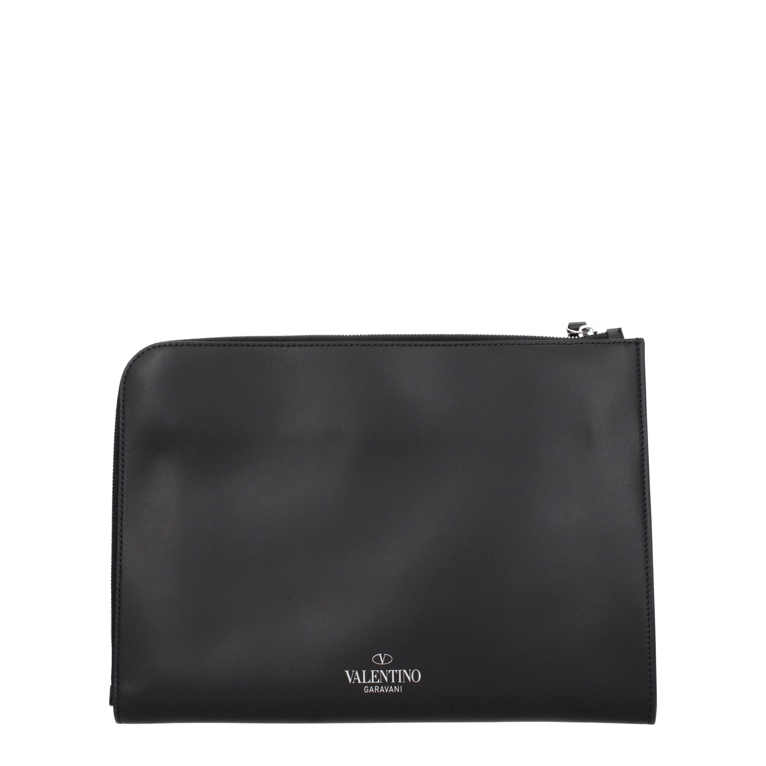 Valentino Garavani Pochette vltn Uomo Pelle Nero Bianco