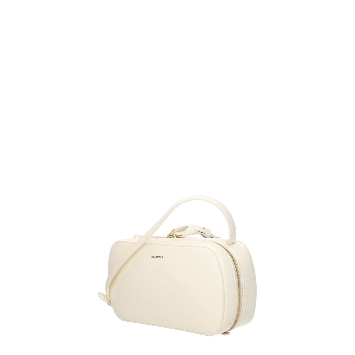 Jil Sander Borse a Tracolla Donna Pelle Beige Guscio d'Uovo