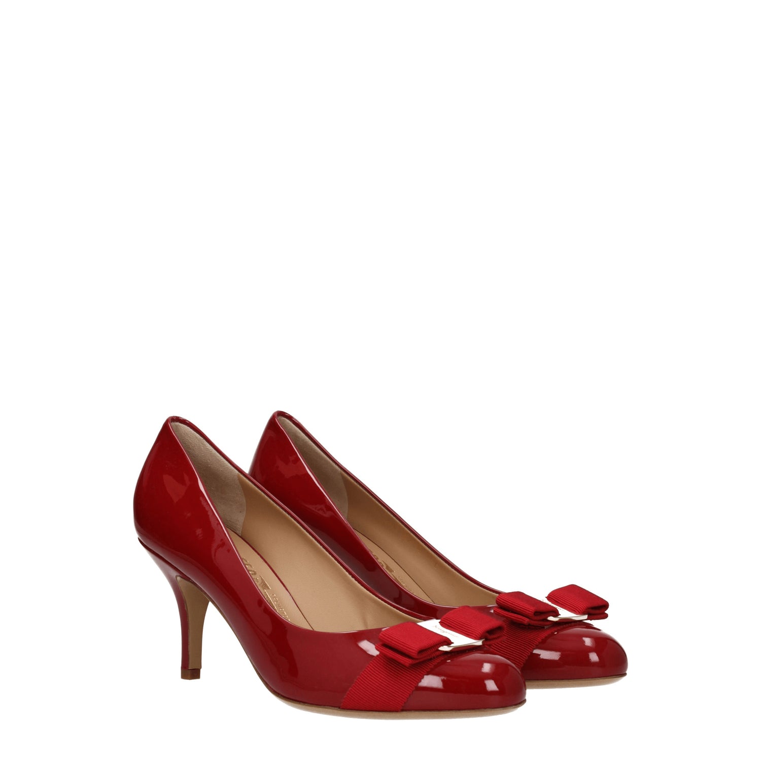 Salvatore Ferragamo Décolleté carla Donna Vernice Rosso Rosso Scuro