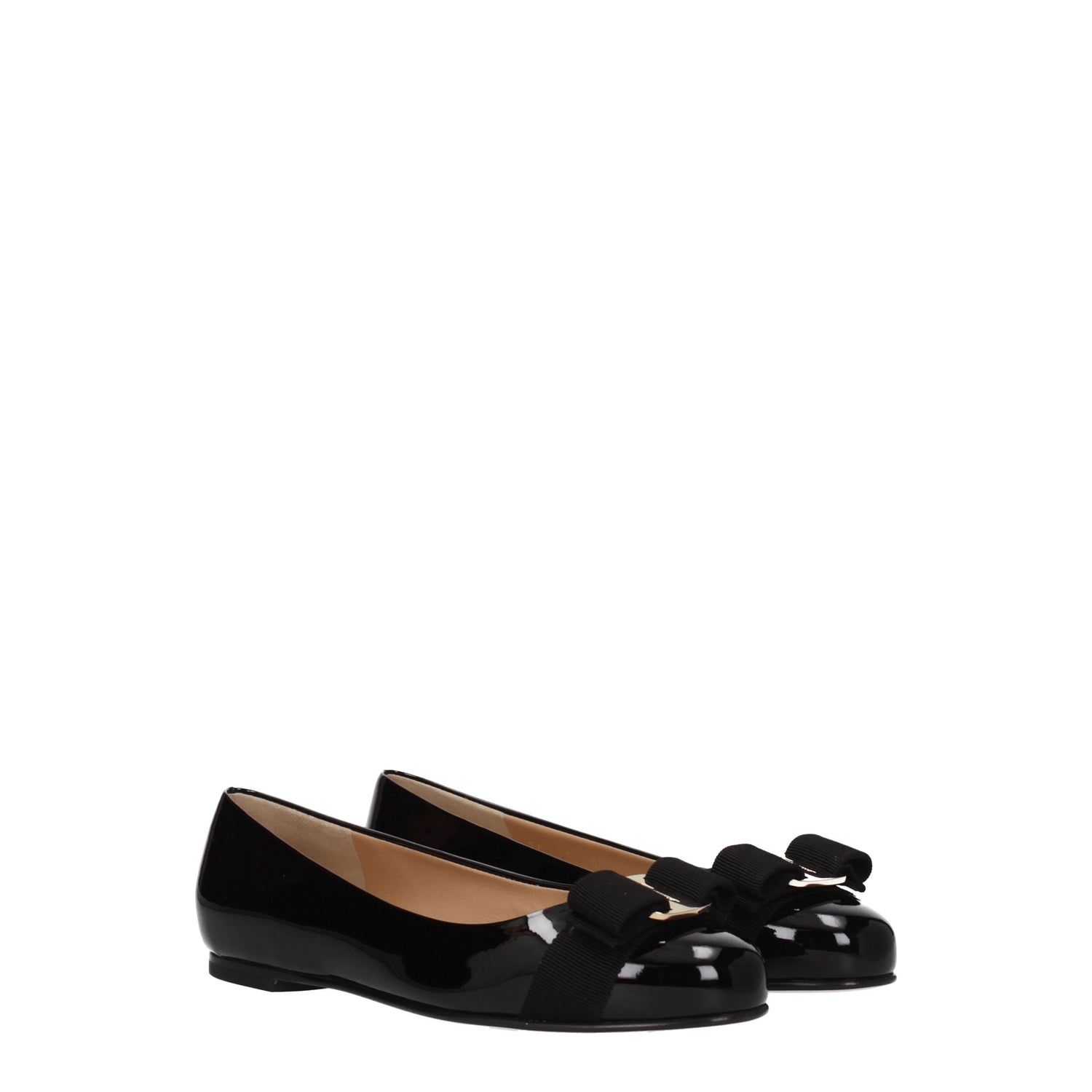 Salvatore Ferragamo Ballerine varina Donna Vernice Nero