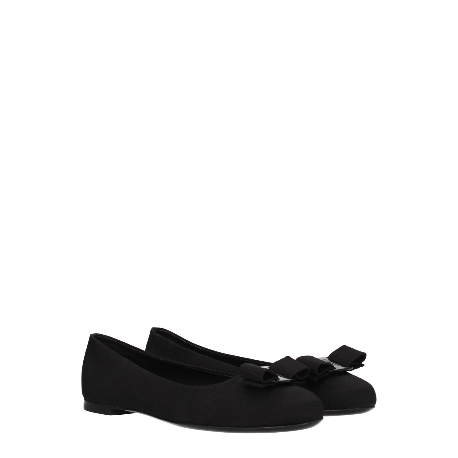 Salvatore Ferragamo Ballerine varina Donna Tessuto Nero