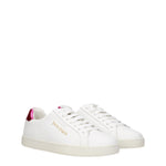 Palm Angels Sneakers Donna Pelle Bianco Fuxia