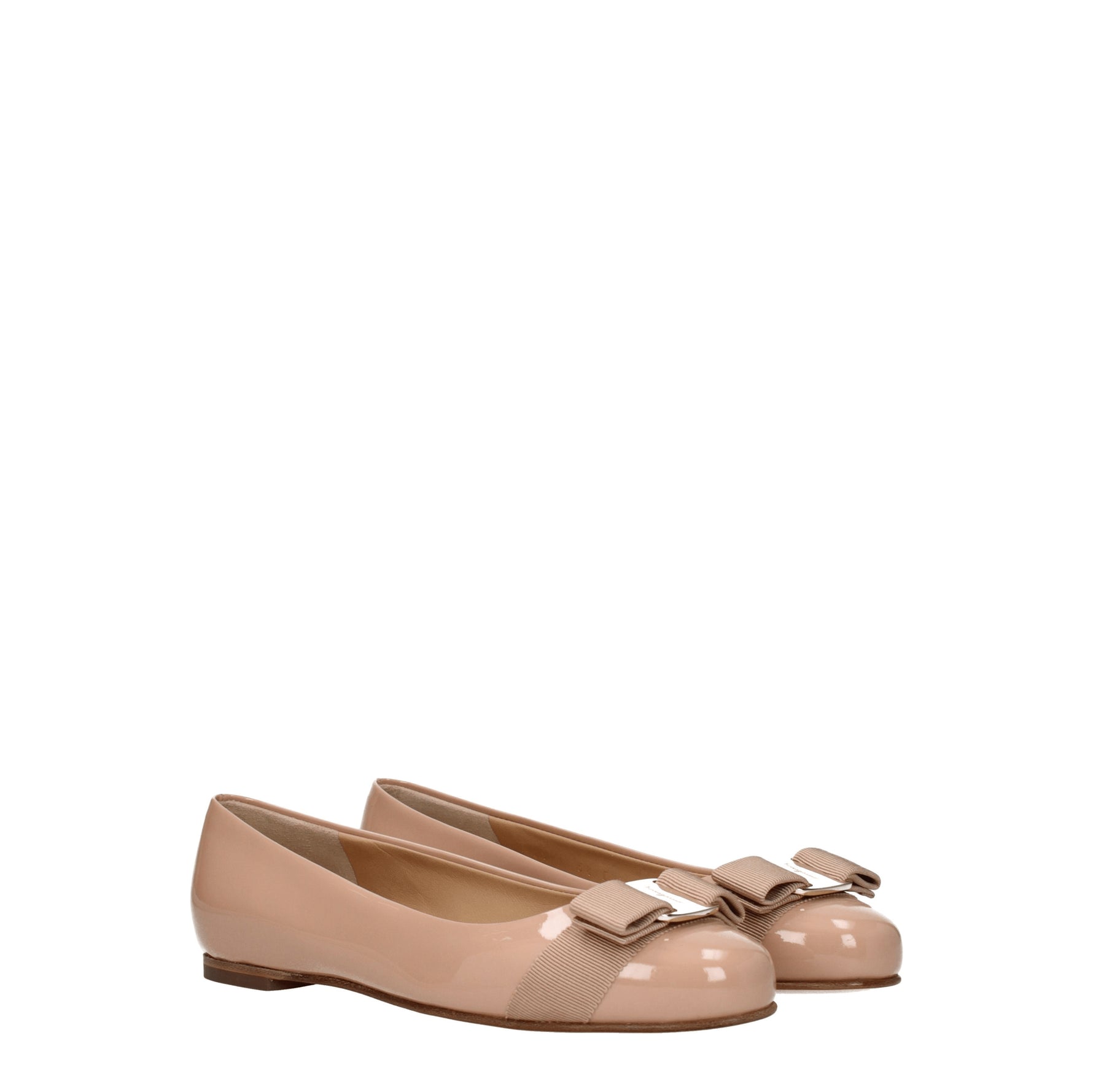 Salvatore Ferragamo Ballerine varina Donna Pelle Beige Biscotto