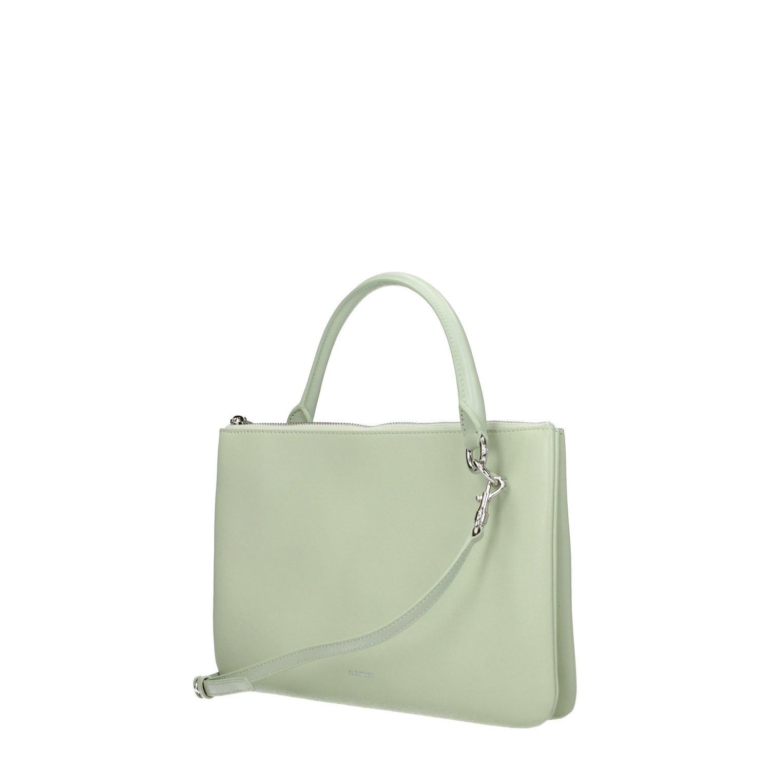 Jil Sander Borse a Mano Donna Pelle Verde Verde Acqua