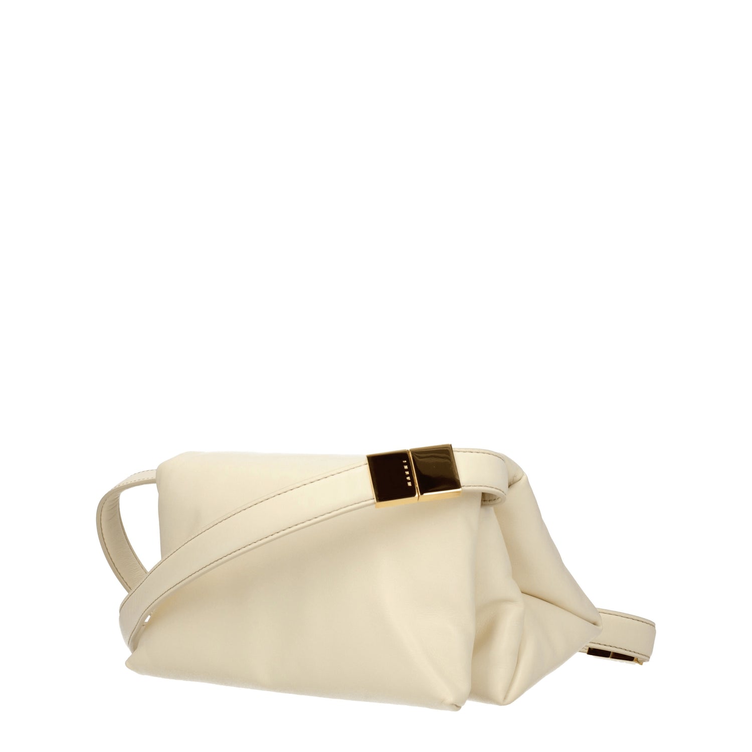 Marni Borse a Tracolla Donna Pelle Beige Avorio