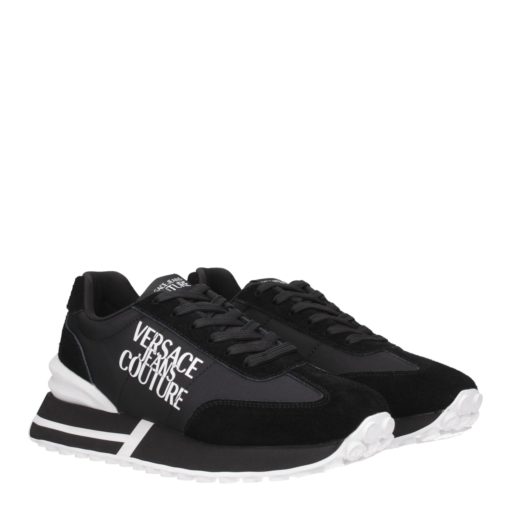 Versace Jeans Sneakers couture Uomo Tessuto Nero