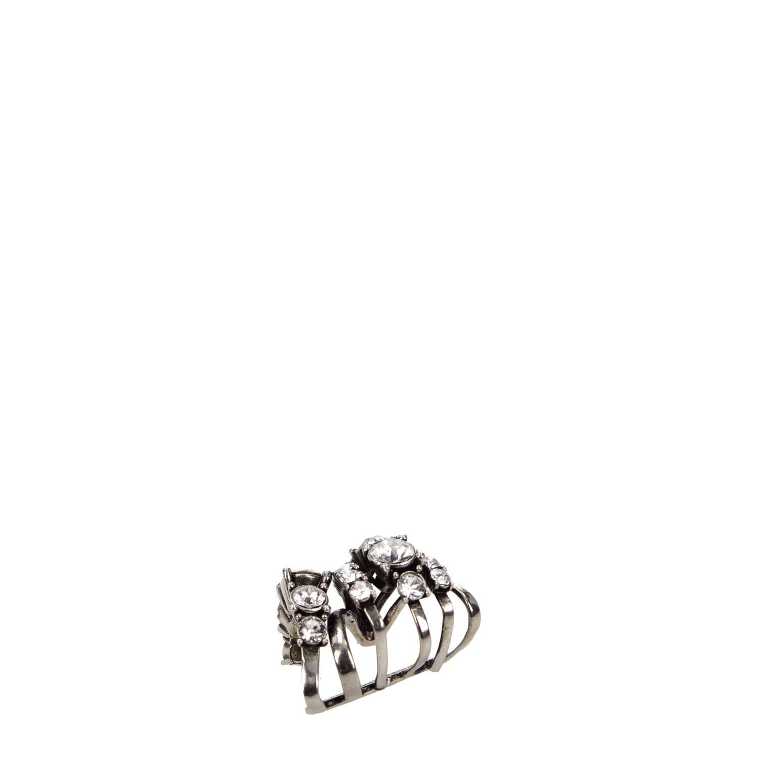 Alexander McQueen Orecchini single earring Donna Metallo Argento